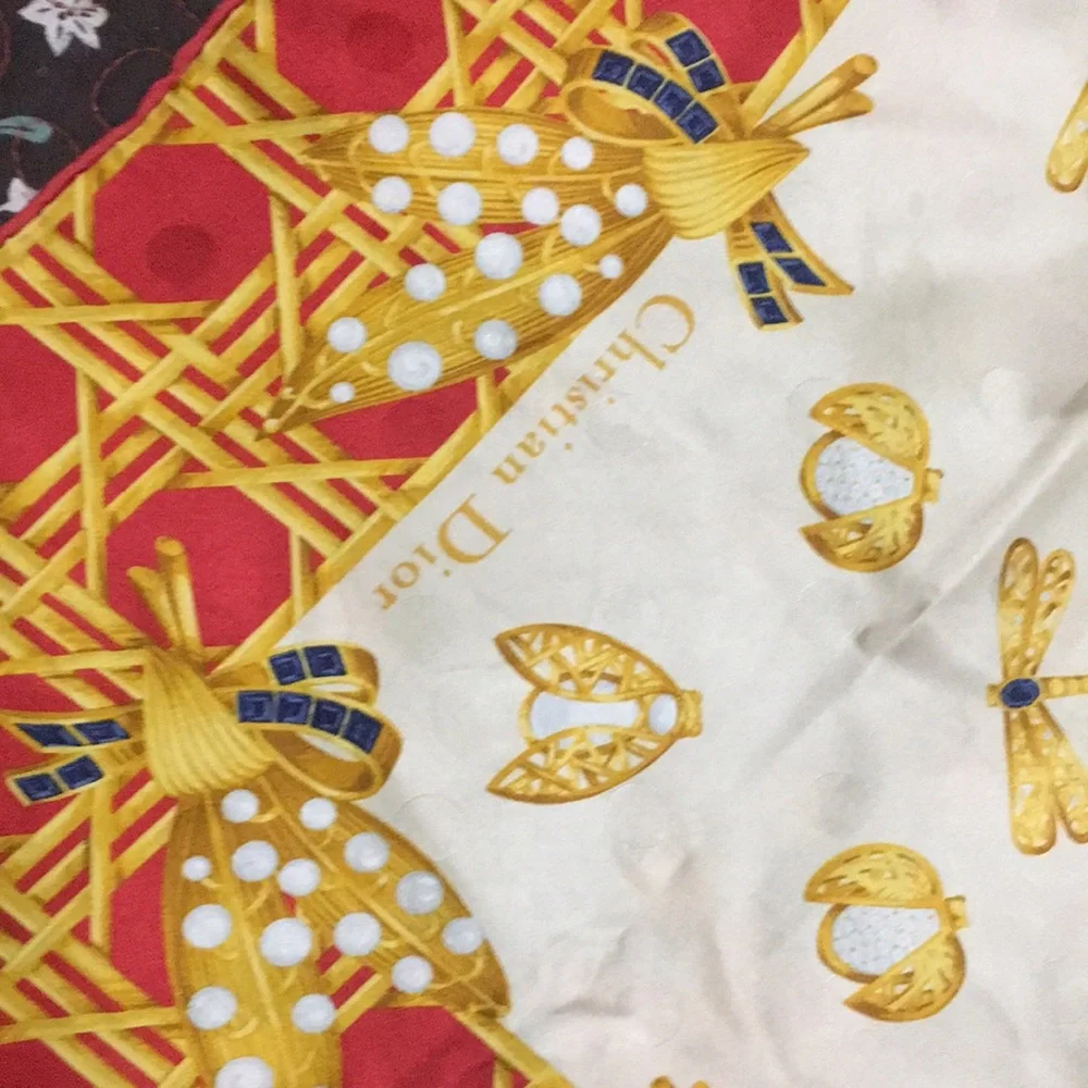 Vintage Dior silk scarf